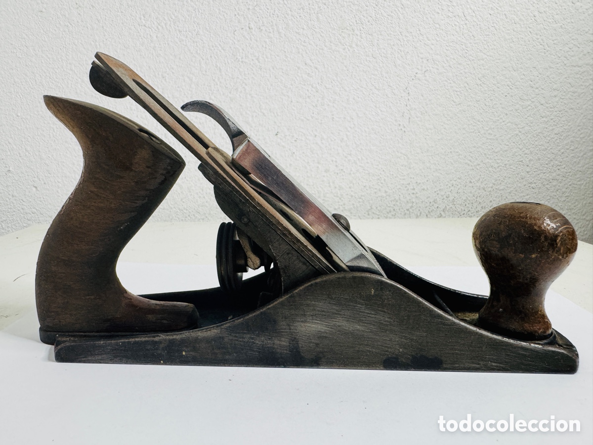 Antig&uuml;edades: cepillo de carpintero manual Stanley Bailey N&ordm; 3 England - Foto 8