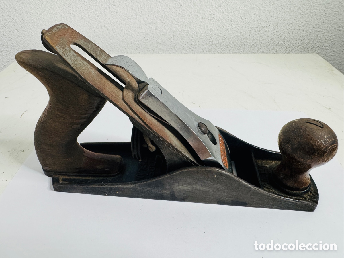 Antig&uuml;edades: cepillo de carpintero manual Stanley Bailey N&ordm; 3 England - Foto 9