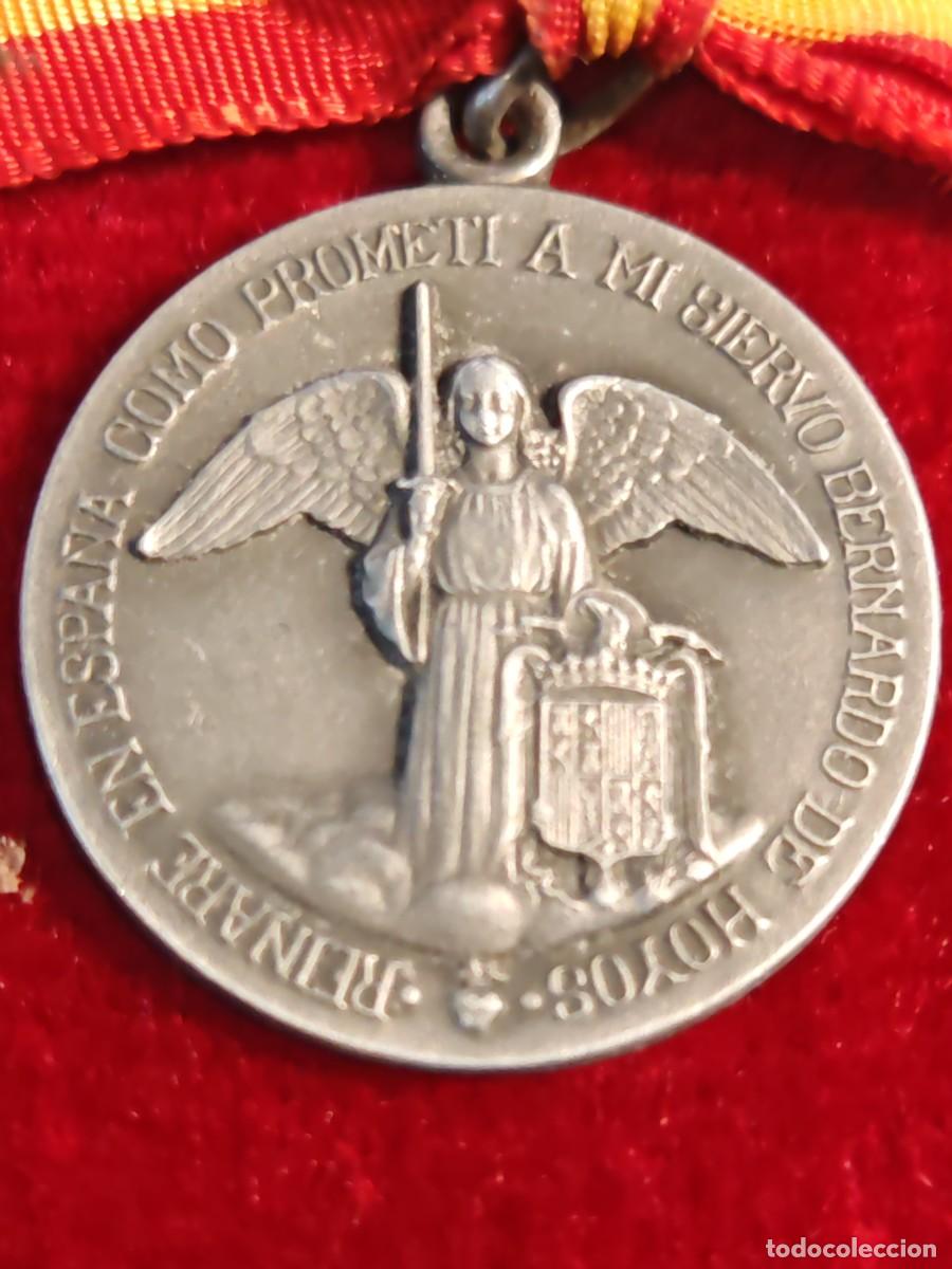 Antig&uuml;edades: medalla patri&oacute;tica reinare en Espa&ntilde;a como promet&iacute; a m&iacute; siervo bernardo de hoyos.. guardia honor
