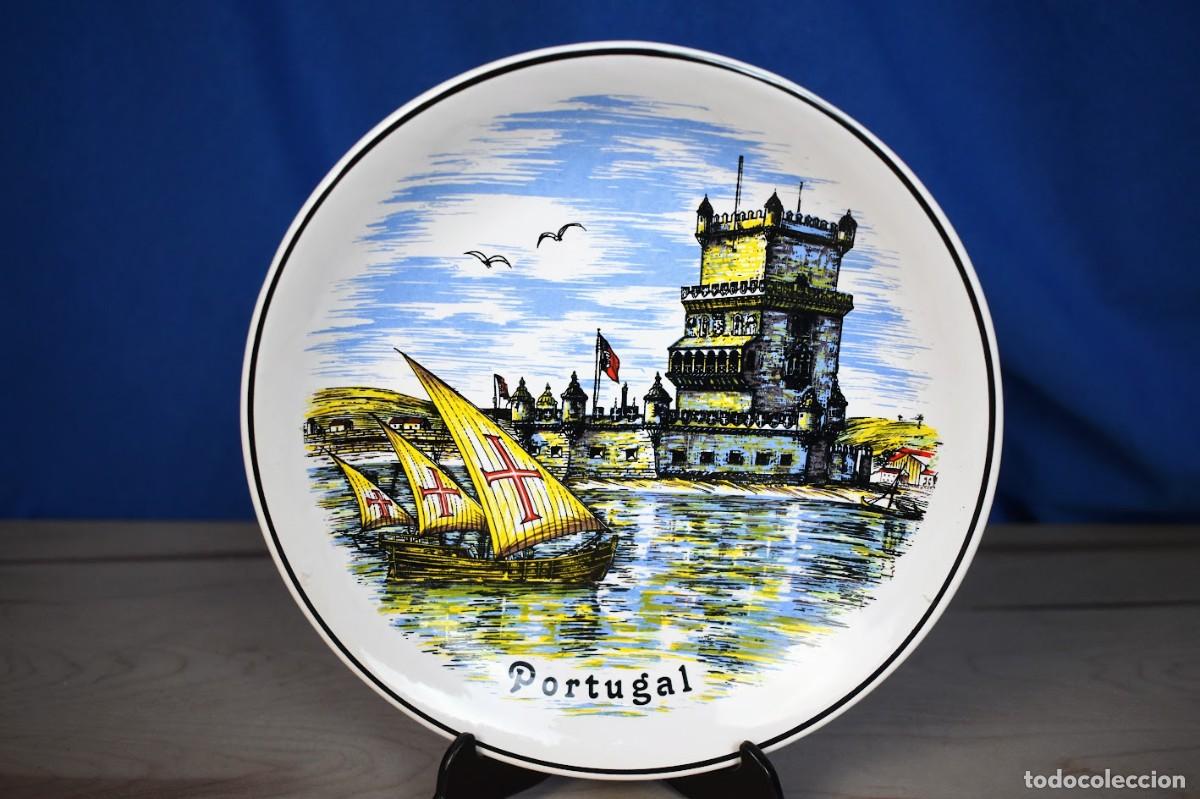Antig&uuml;edades: Plato de porcelana Portugal