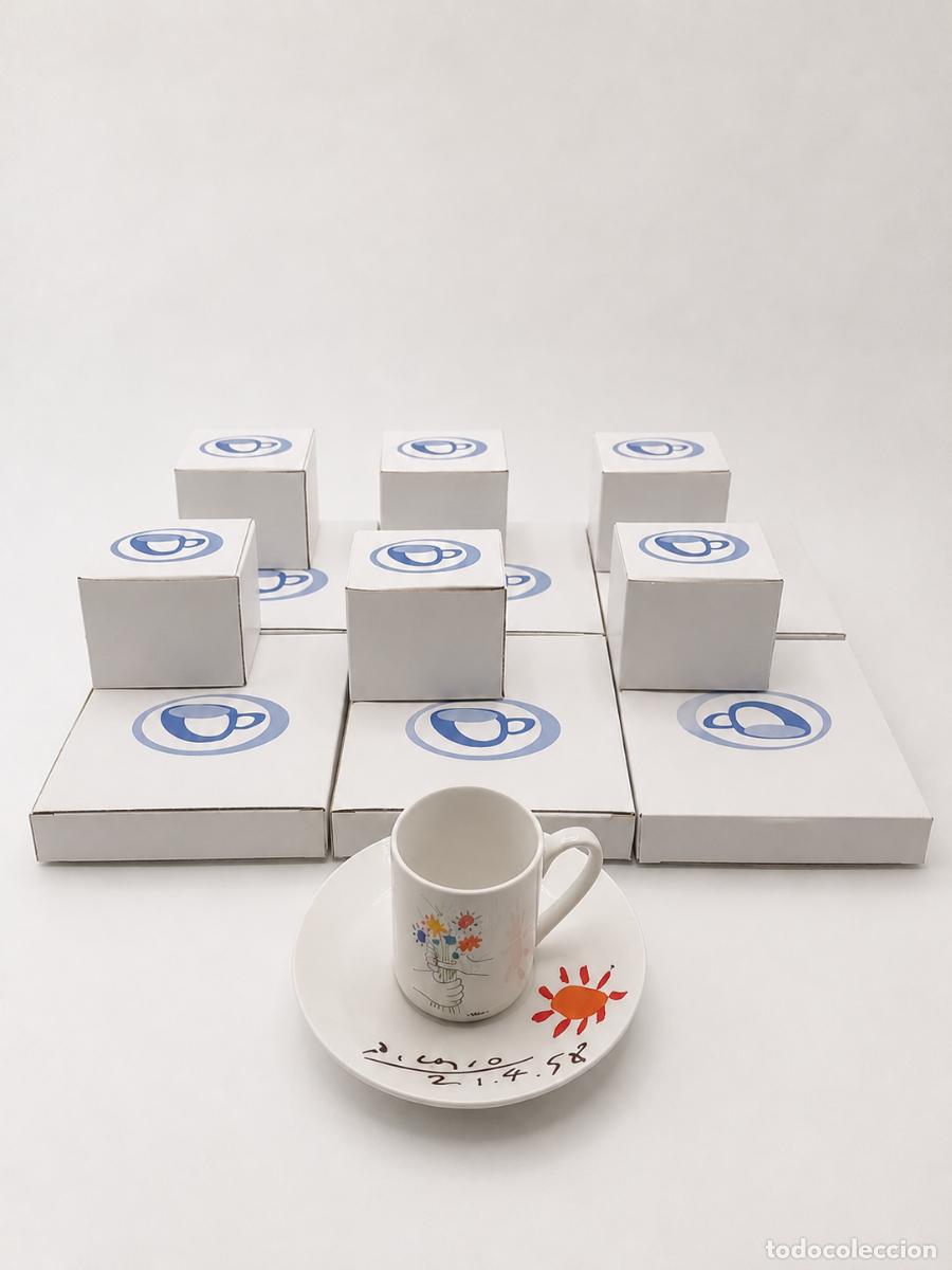 Antig&uuml;edades: LOTE DE 6 JUEGOS DE DE TAZA DE CAF&Eacute; O T&Eacute; CON PLATO. DISE&Ntilde;O PICASSO. VER FOTOS
