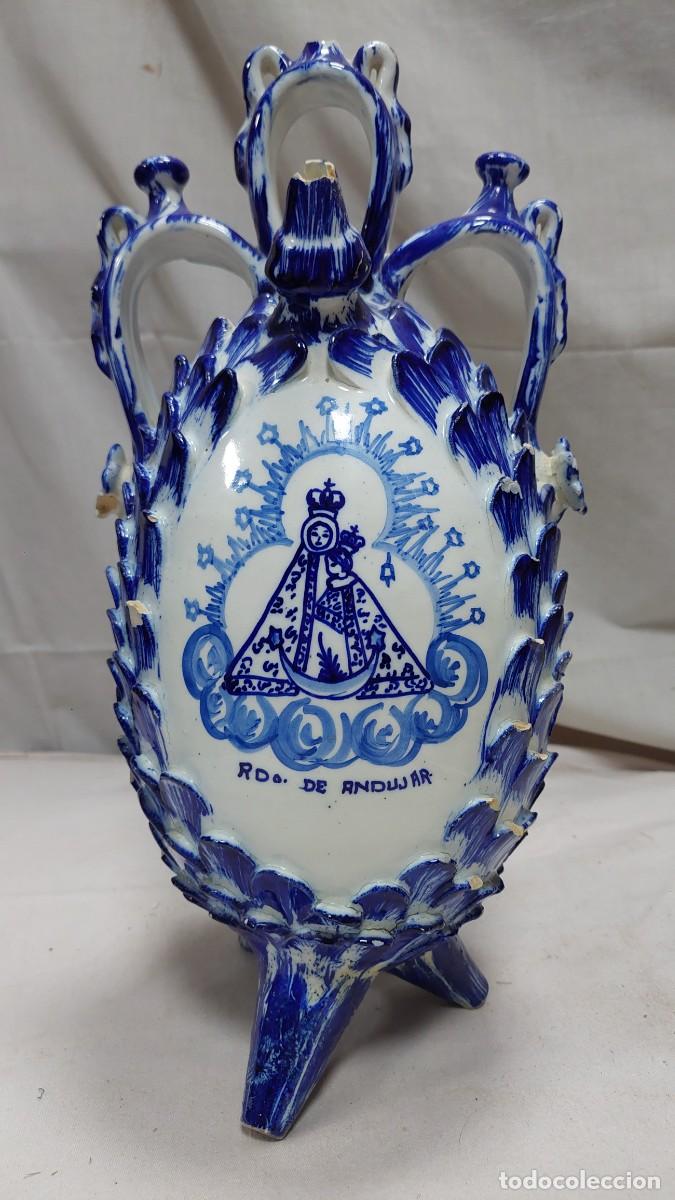 Antig&uuml;edades: Antiguo botijo Virgen de la Caneza Andujar Arte grotesco