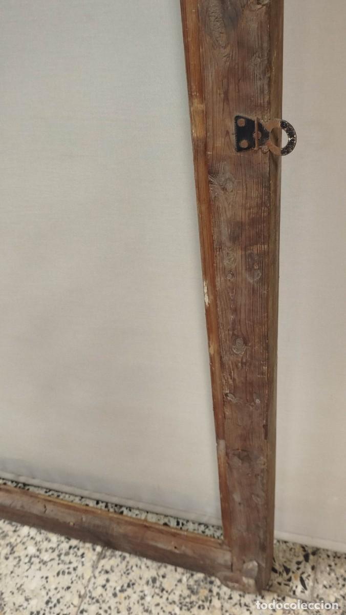 Antig&uuml;edades: MARCO GRANDE ANTIGUO CON PAN DE ORO - Foto 4