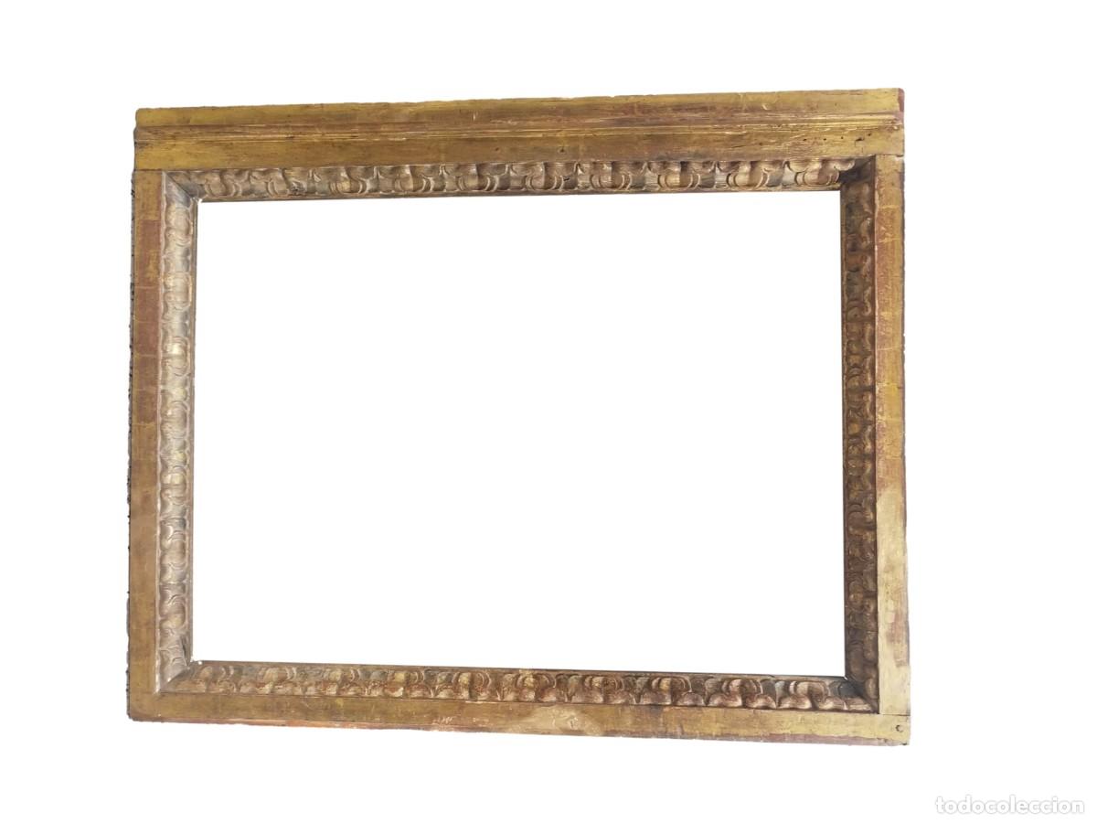 Antig&uuml;edades: MARCO ANTIGUO DE RETABLO CON PAN DE ORO - Foto 12