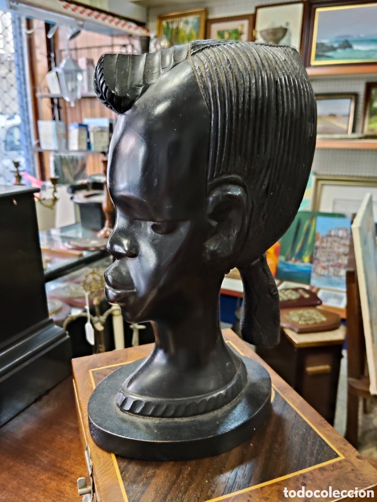 Antig&uuml;edades: Impresionante cabeza de EBANO