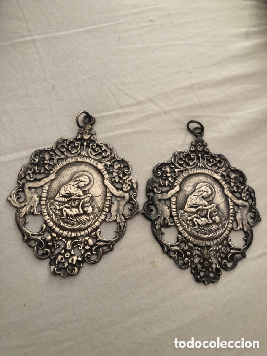 Antig&uuml;edades: Medallas de cuna plata de ley PLAYEM