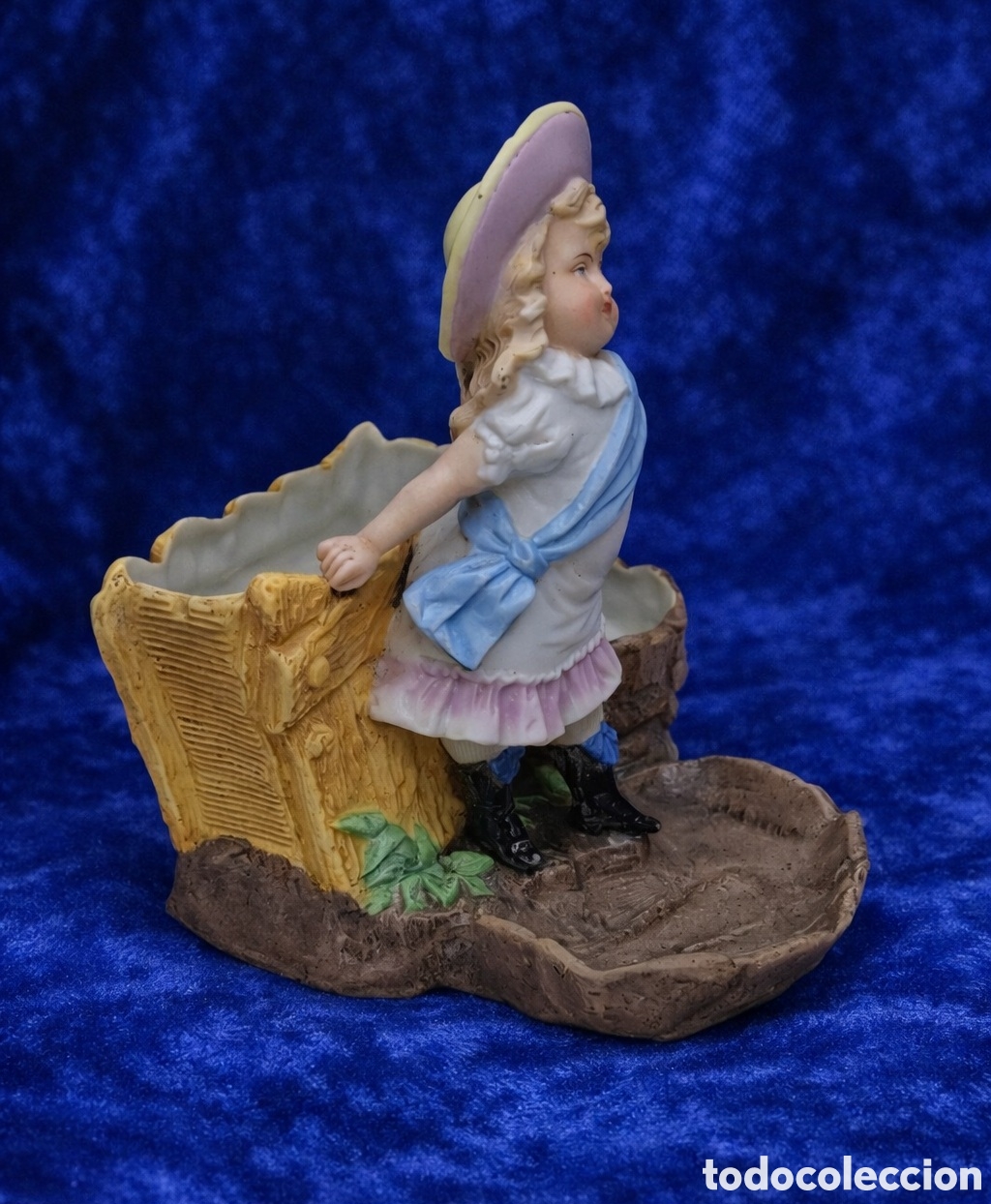 Antig&uuml;edades: Figura decorativa de biscuit Siglo XIX