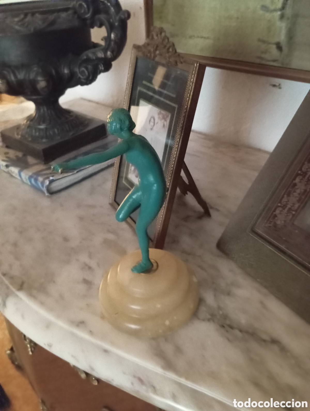 Antig&uuml;edades: Bronce art Deco bailarina
