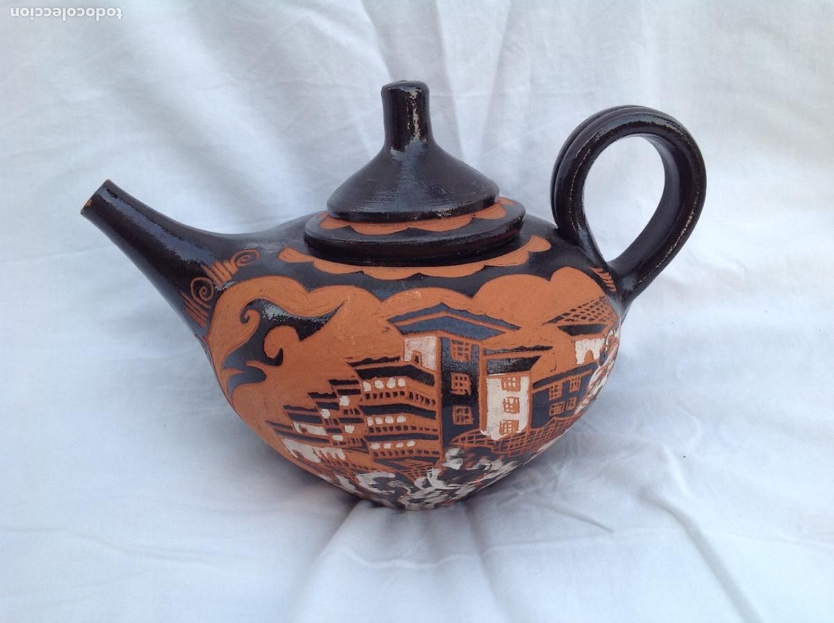 Antig&uuml;edades: Tetera de ceramica de Cuenca - Foto 1