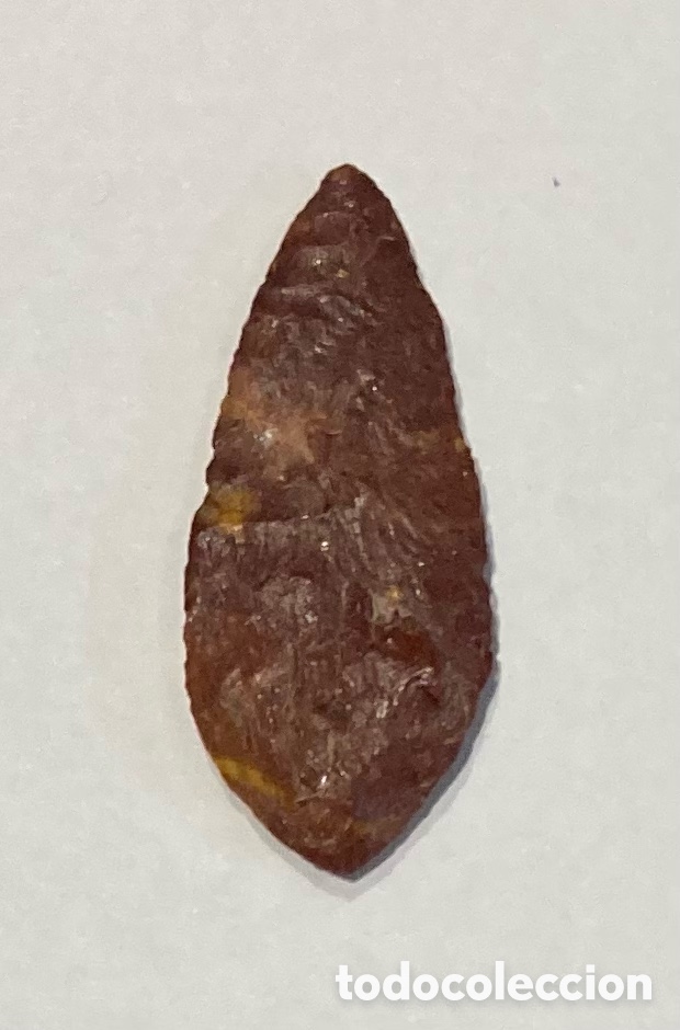 Antig&uuml;edades: Punta de flecha neolitica con forma lanceolada, Norte de &Aacute;frica - Sahara, 8000-2700 a.C.