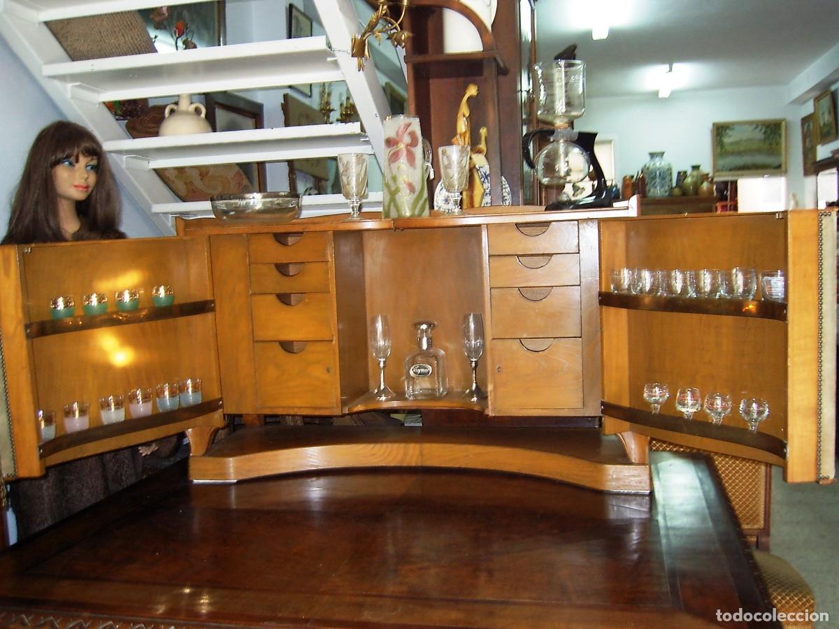 Antig&uuml;edades: MAGNIFICO MUEBLE-BAR HECHO A MANO CON FIRMA DEL MUEBLISTA