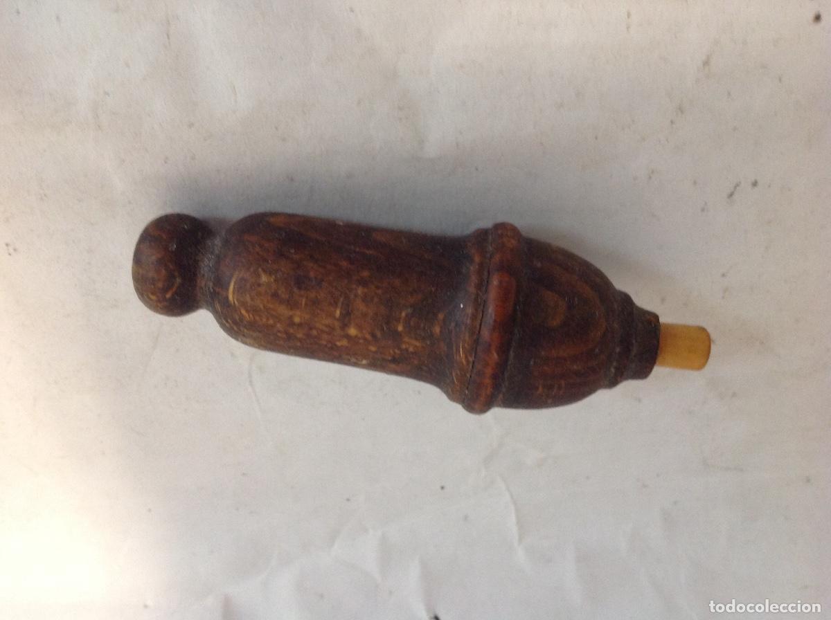 Antig&uuml;edades: Interruptor de pera de madera. Ppios s XX