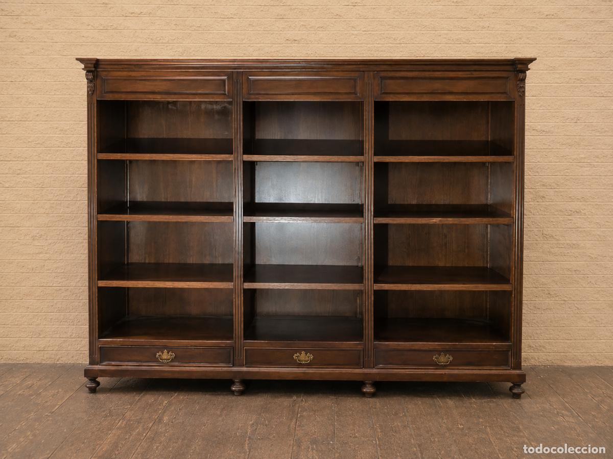 Antiques: Mueble Sal&oacute;n Librero Biblioteca antiguo estilo ingl&eacute;s Victoriano. Estanter&iacute;a Librer&iacute;a antigua.