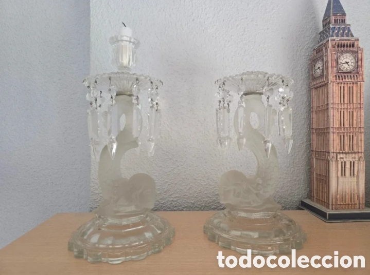 Antiquit&auml;ten: Pareja de candelabros Baccarat