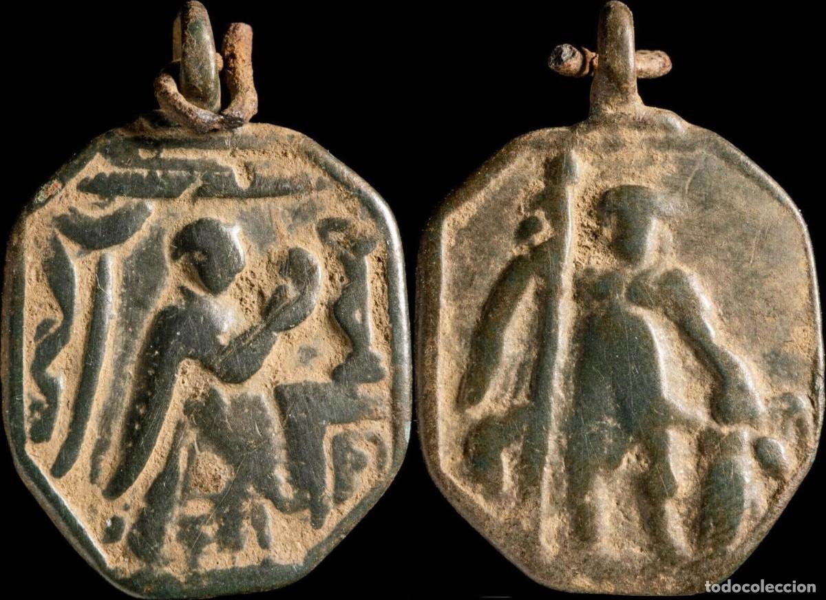 Antiguidades: Religious Medal, Centuries XVI-XVII, 25X18 mm