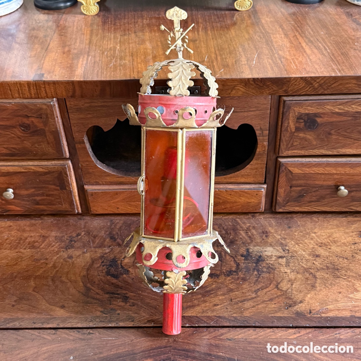 Antig&uuml;edades: Antiguo Farol de procesi&oacute;n - Ecce Homo - Ff. S. XIX