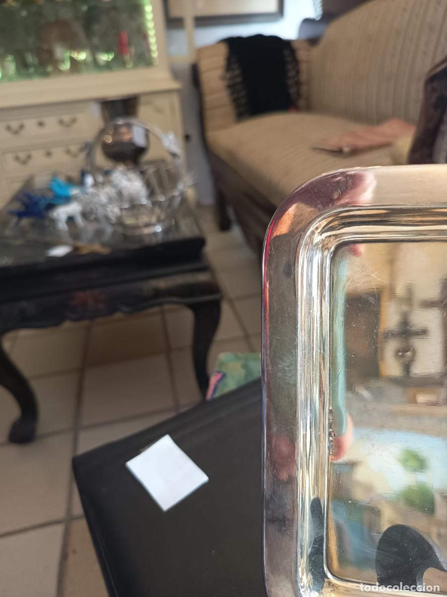 Antig&uuml;edades: Bandeja de alpaca 24x18 cm - Foto 3