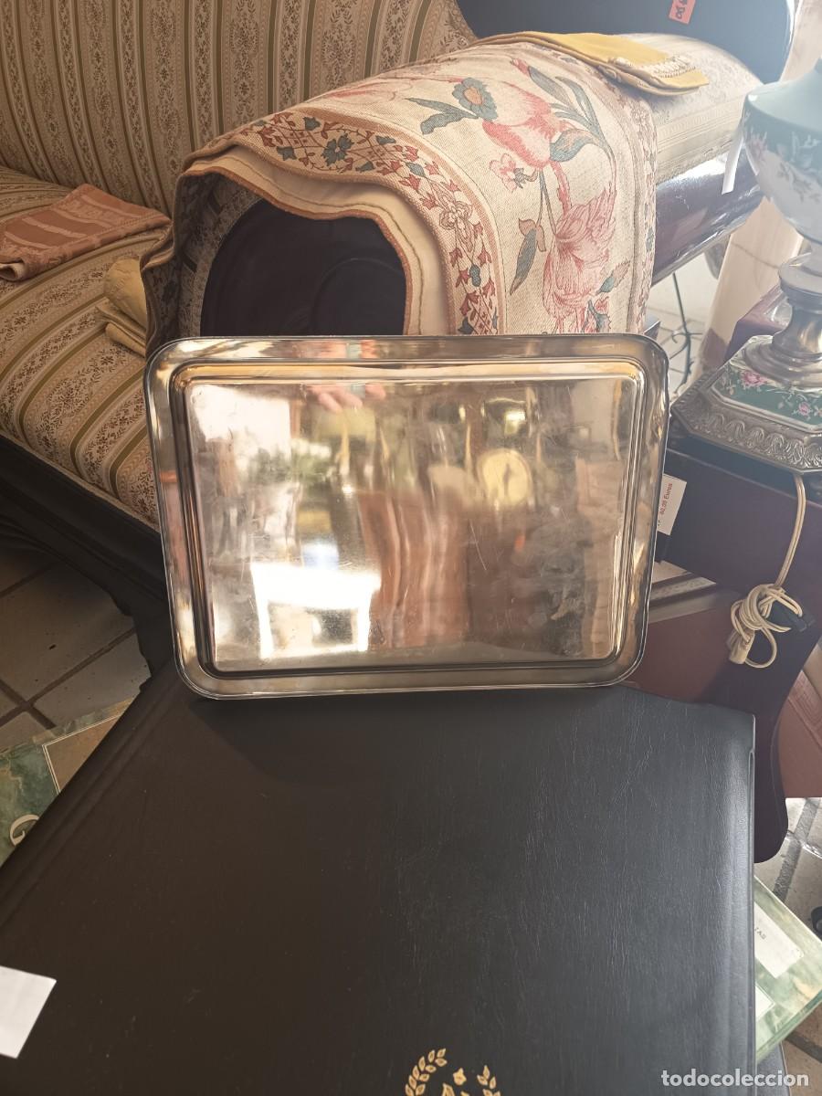 Antig&uuml;edades: Bandeja de alpaca 32x24 cm - Foto 7