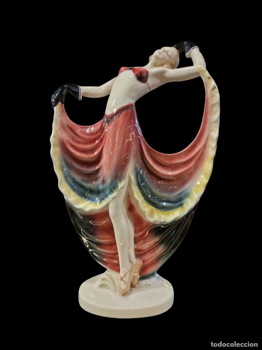 Antig&uuml;edades: BAILARINA DE CHARLESTON ESTILO ARTDECO EN PORCELANA