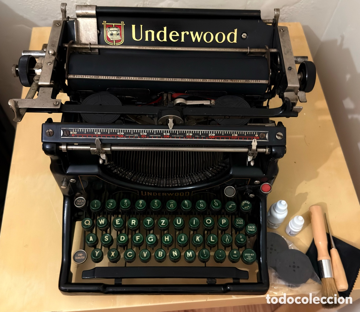 Antig&uuml;edades: M&aacute;quina de Escribir Underwood Vintage
