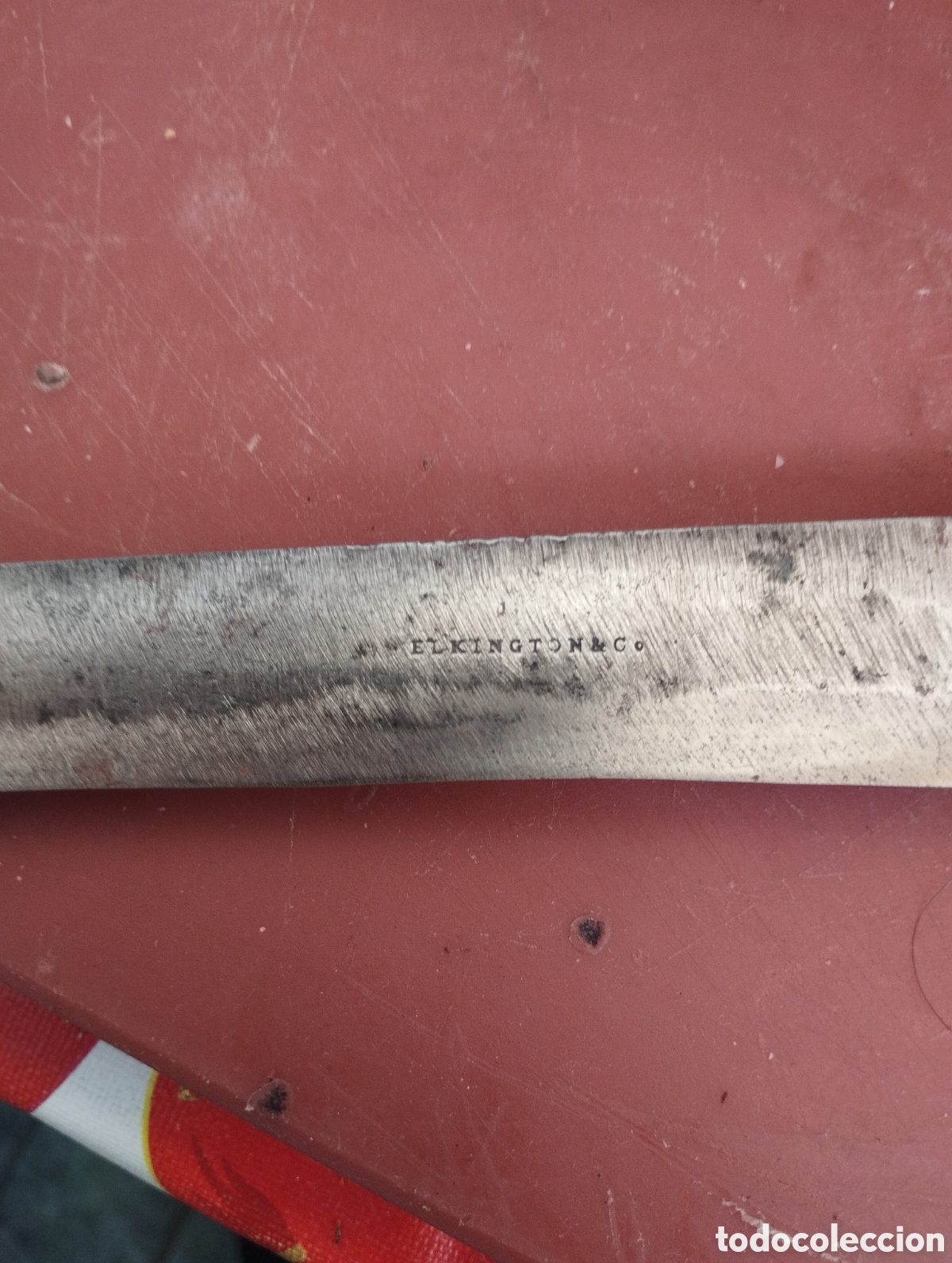 Antig&uuml;edades: Cuchillo de trinchar acero inoxidable y plata - Foto 2