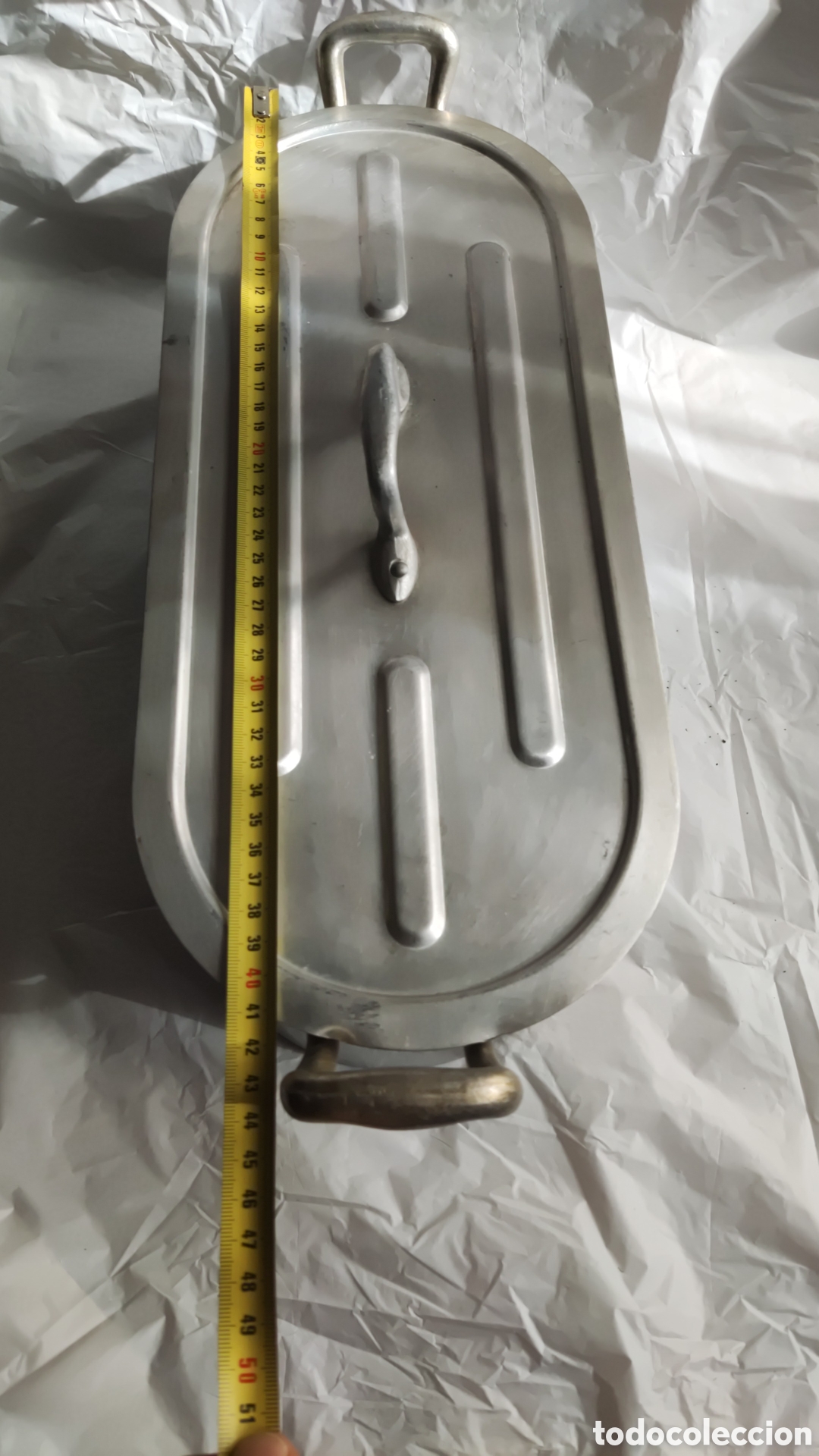 Antig&uuml;edades: Pescadera Magefesa 40 cm Aluminio fundido