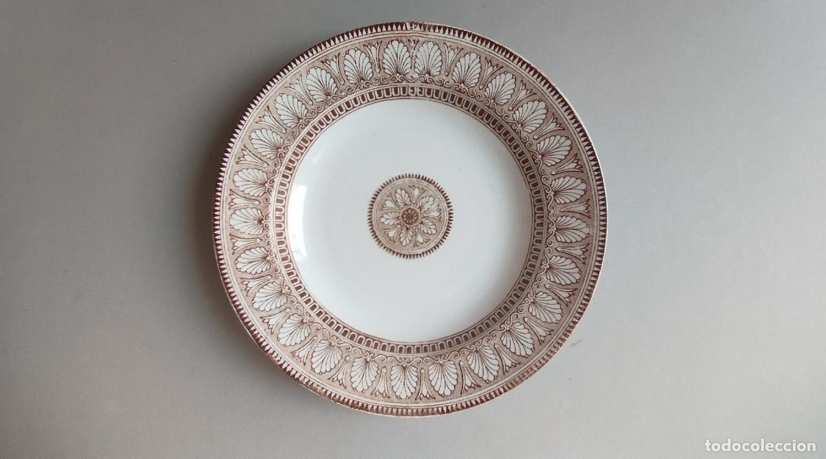 Oggetti Antichi: Plato hondo 23 cm - Pickman - Cartuja - Sevilla