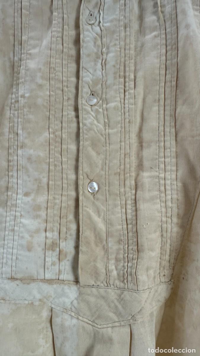 Antig&uuml;edades: Antigua camisa de holandilla - Foto 4