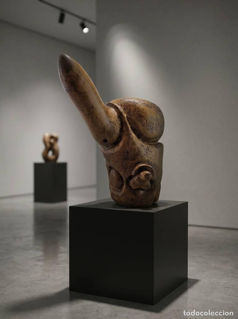 Antig&uuml;edades: ESCULTURA DE MADERA TALLADA