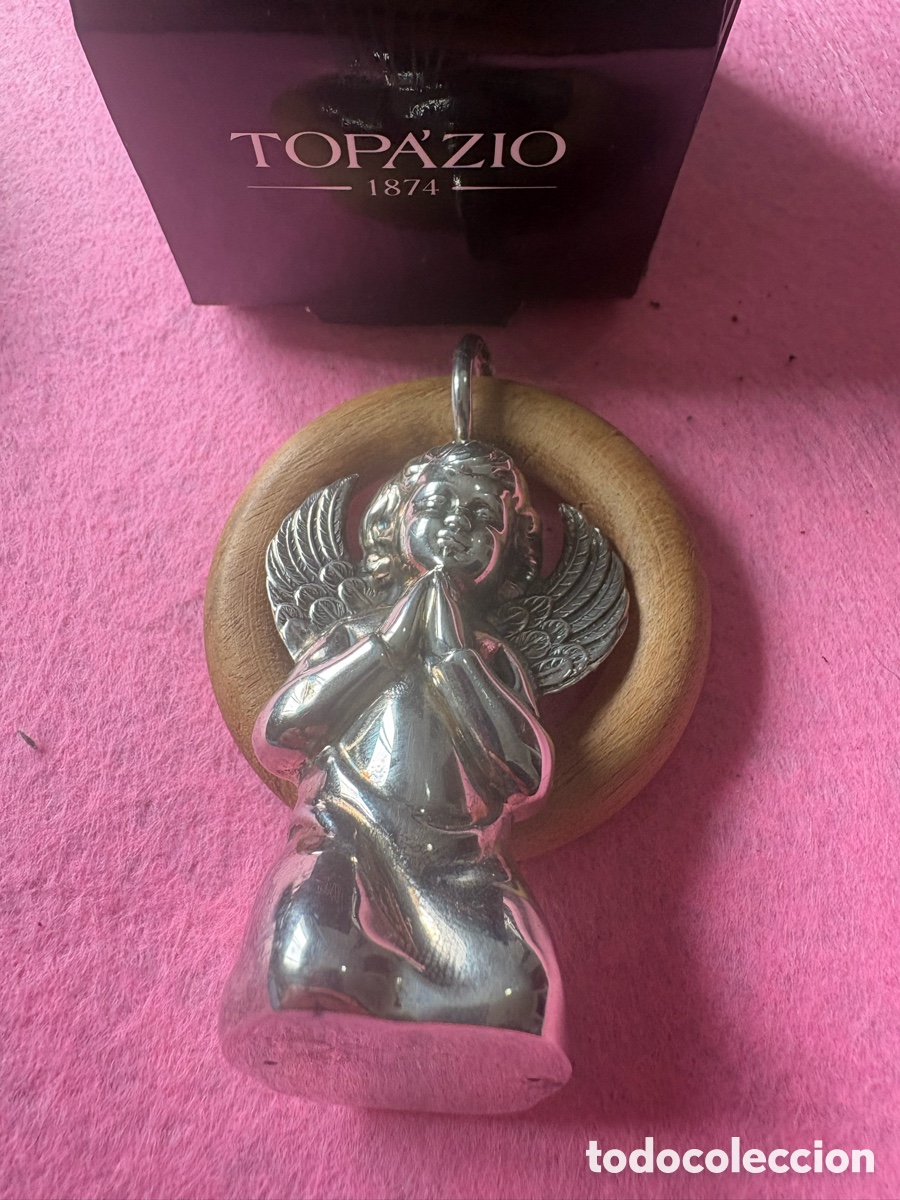 Antig&uuml;edades: Antiguo sonajero &aacute;ngel en plata de ley contrastada 925 (A8)