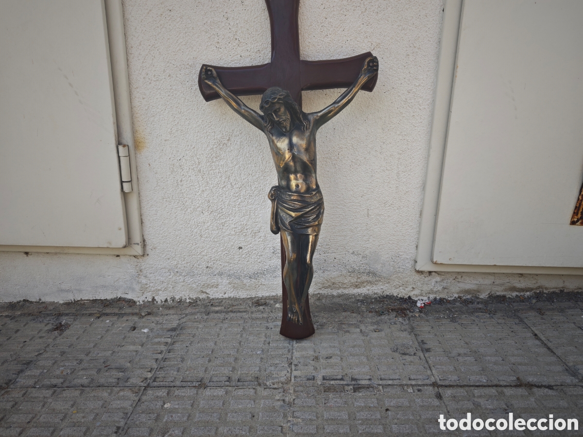 Antig&uuml;edades: CRISTO ANTIGUO CALAMINA Y MADERA - Foto 7