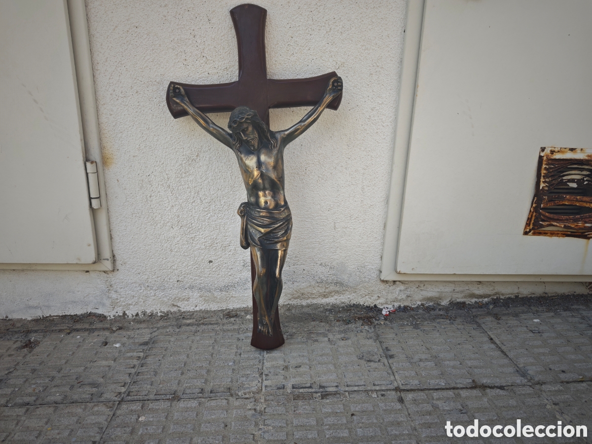 Antig&uuml;edades: CRISTO ANTIGUO CALAMINA Y MADERA - Foto 11