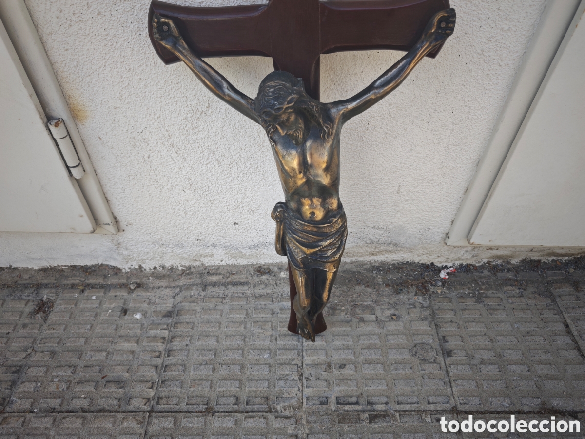 Antig&uuml;edades: CRISTO ANTIGUO CALAMINA Y MADERA - Foto 12