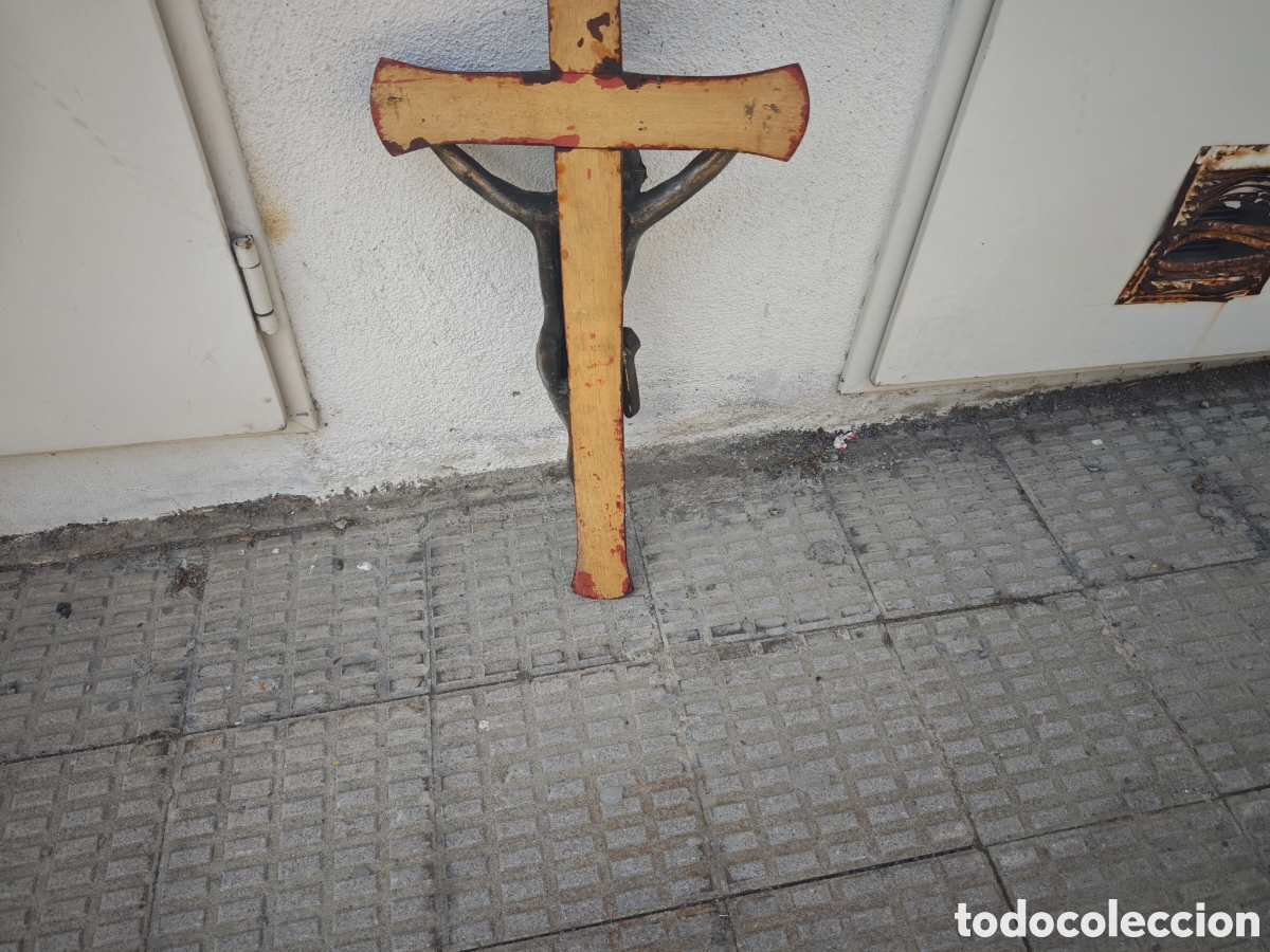 Antig&uuml;edades: CRISTO ANTIGUO CALAMINA Y MADERA - Foto 14