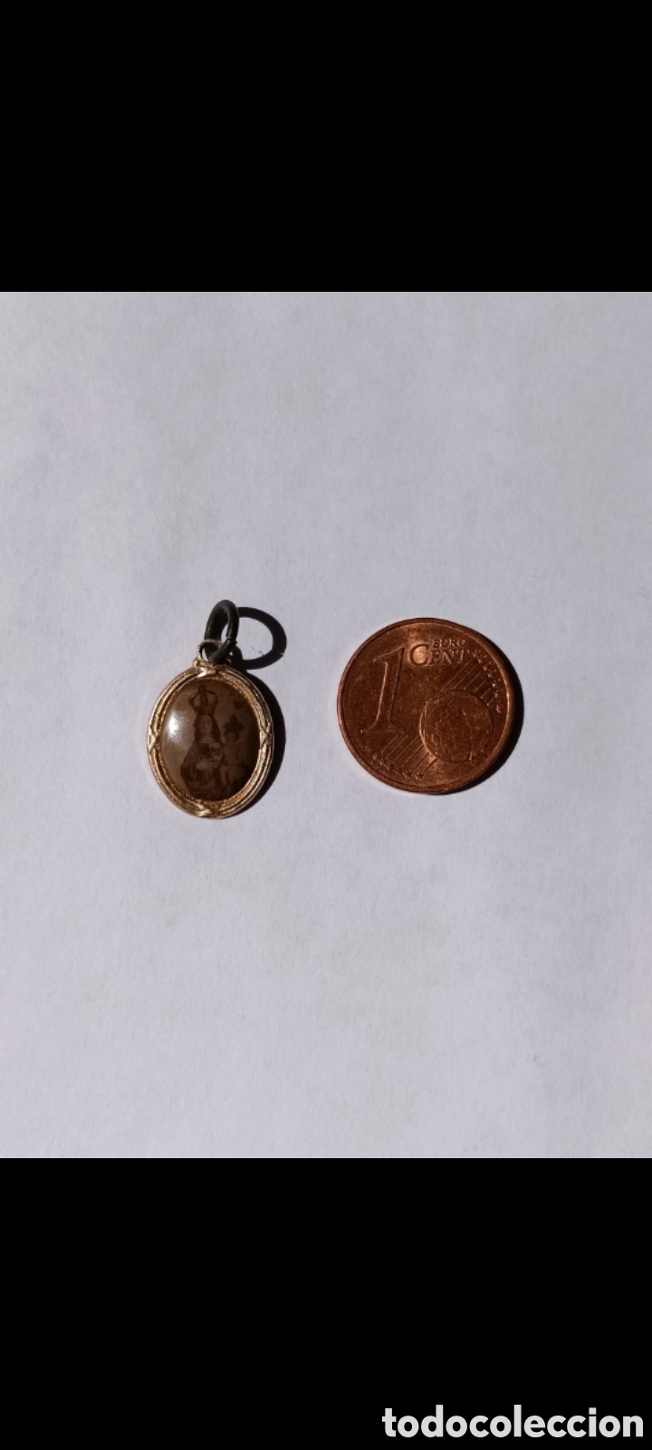 Antig&uuml;edades: ANTIGUA MEDALLA DEVOCIONAL EN MINIATURA