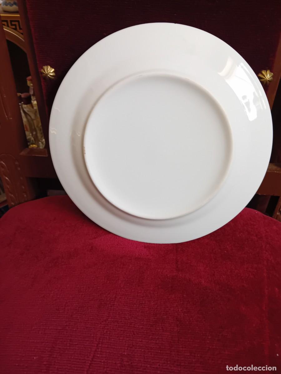 Antig&uuml;edades: Plato para la postre de porcelana decada de los 70 - Foto 2