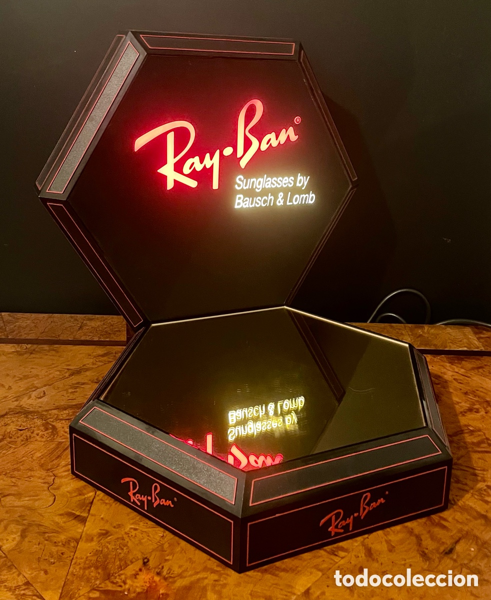 Antig&uuml;edades: Expositor Luminoso Ray Ban - Foto 1