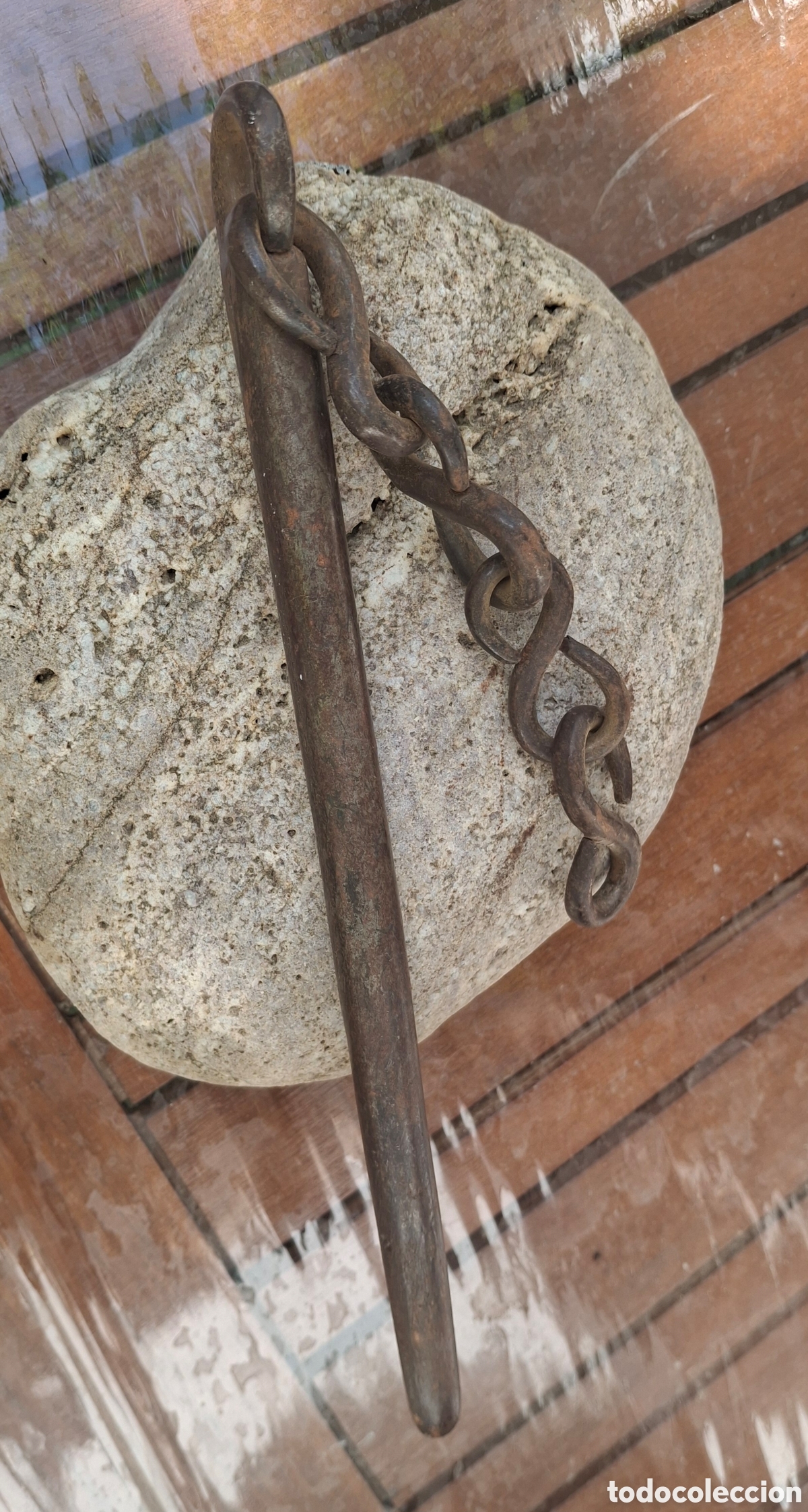 Antiques: ANTIGUO CERROJO DE CLAVO