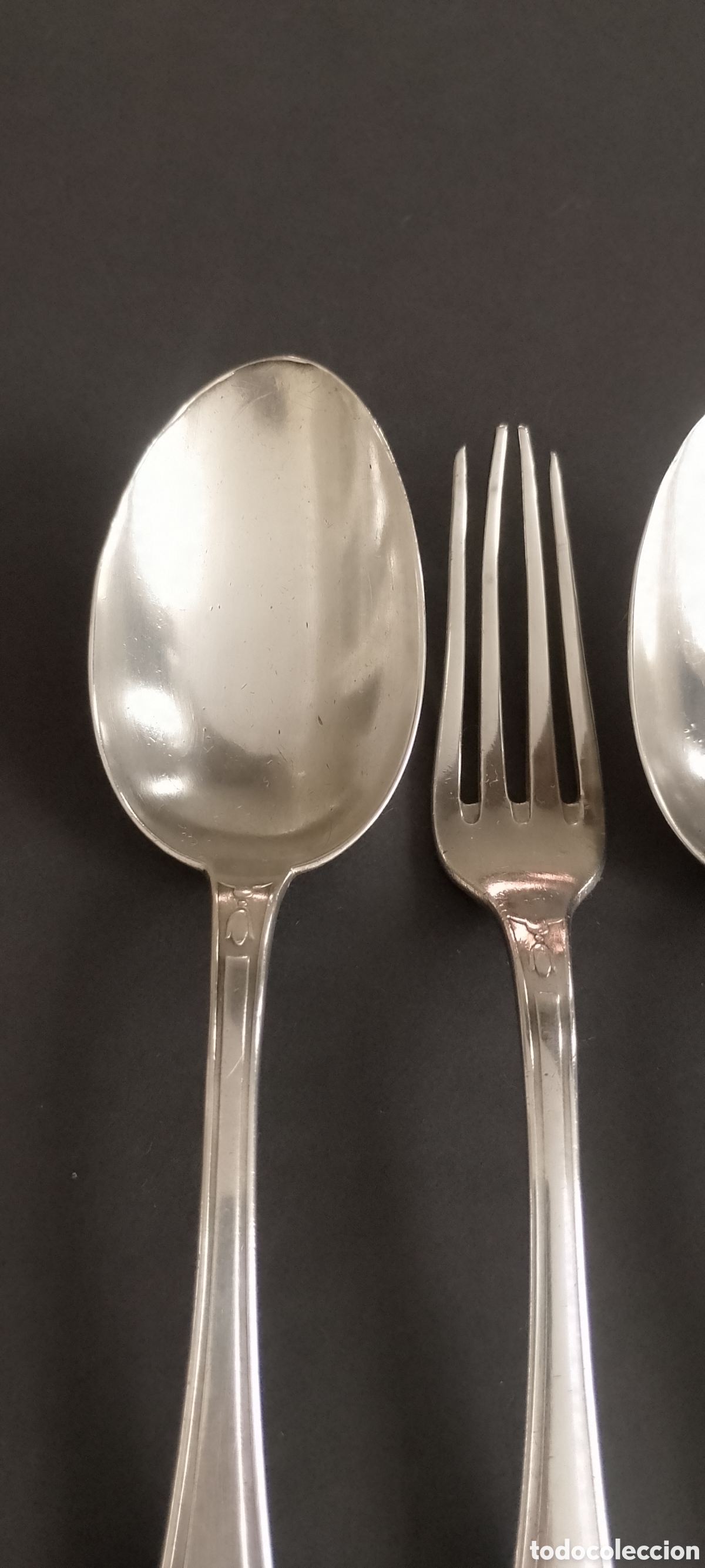 Antig&uuml;edades: Set de 4 cubiertos de la prestigiosa marca &rdquo;La Esmeralda &rdquo; - Foto 3
