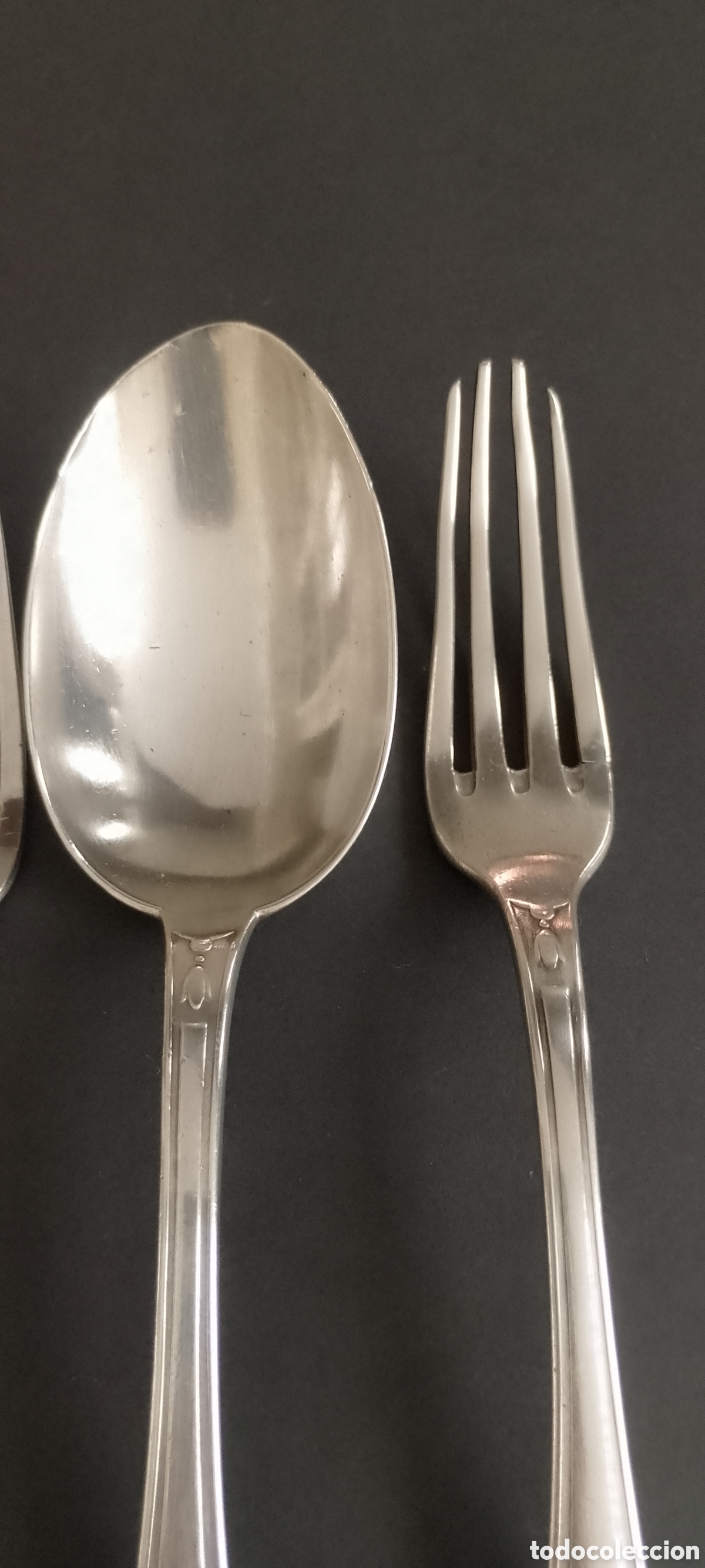 Antig&uuml;edades: Set de 4 cubiertos de la prestigiosa marca &rdquo;La Esmeralda &rdquo; - Foto 4