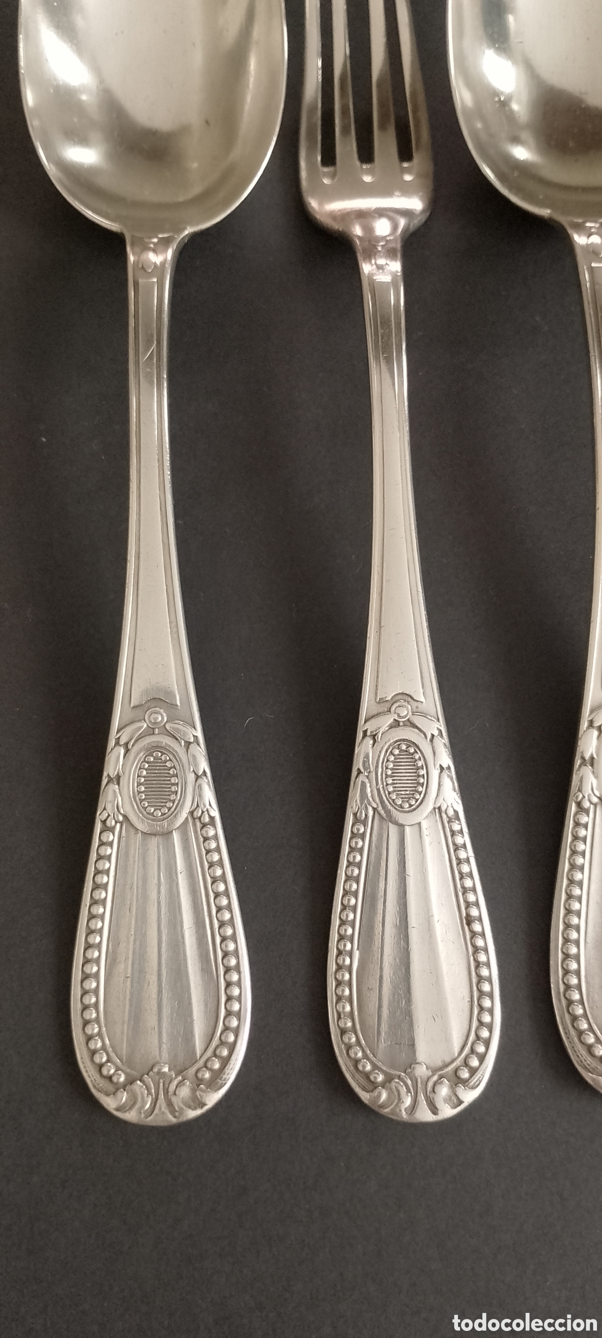 Antig&uuml;edades: Set de 4 cubiertos de la prestigiosa marca &rdquo;La Esmeralda &rdquo; - Foto 6