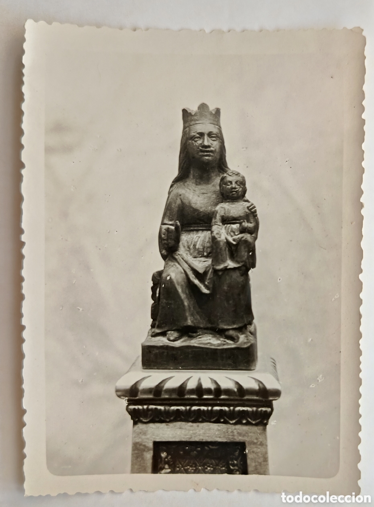 Antig&uuml;edades: Antigua fotograf&iacute;a religiosa virgen