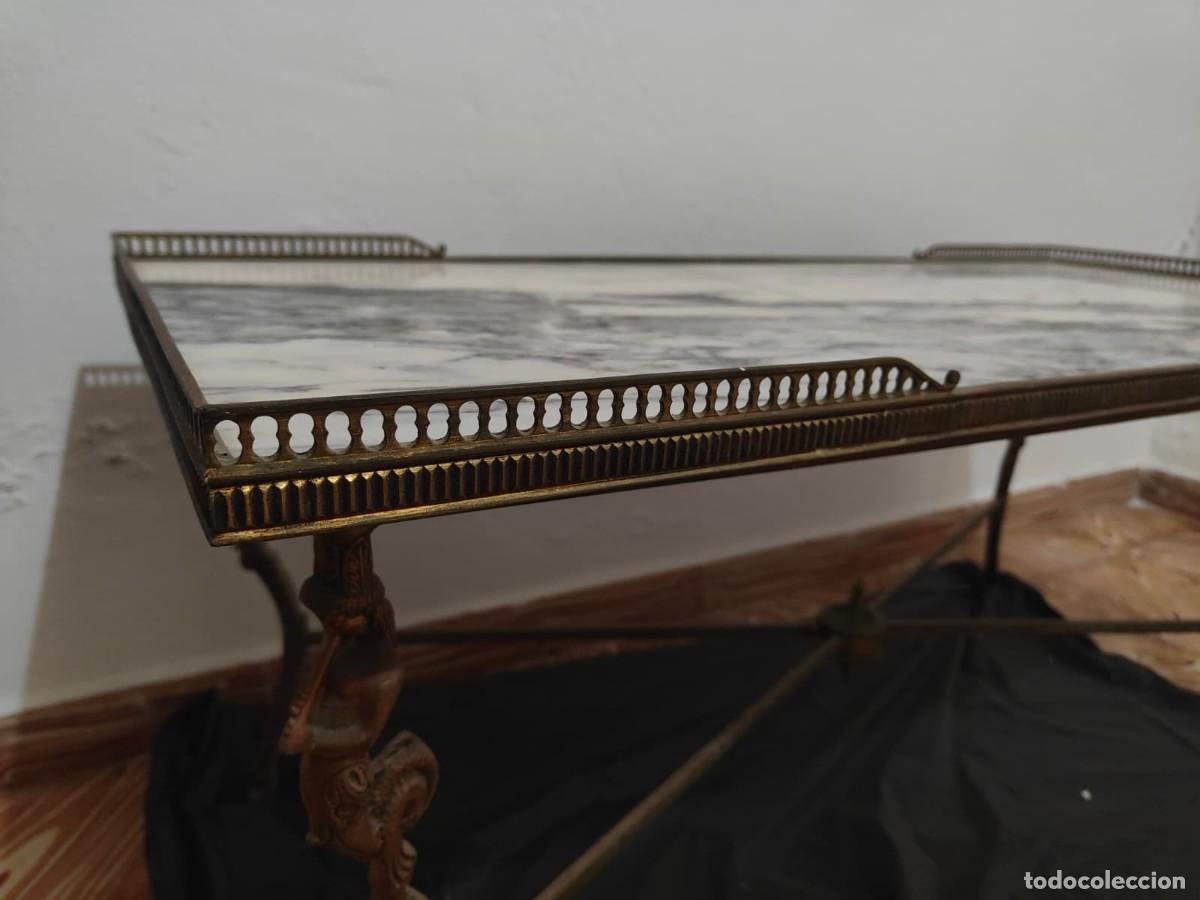 Antig&uuml;edades: Conjunto de l&aacute;mpara y mesa - Foto 4