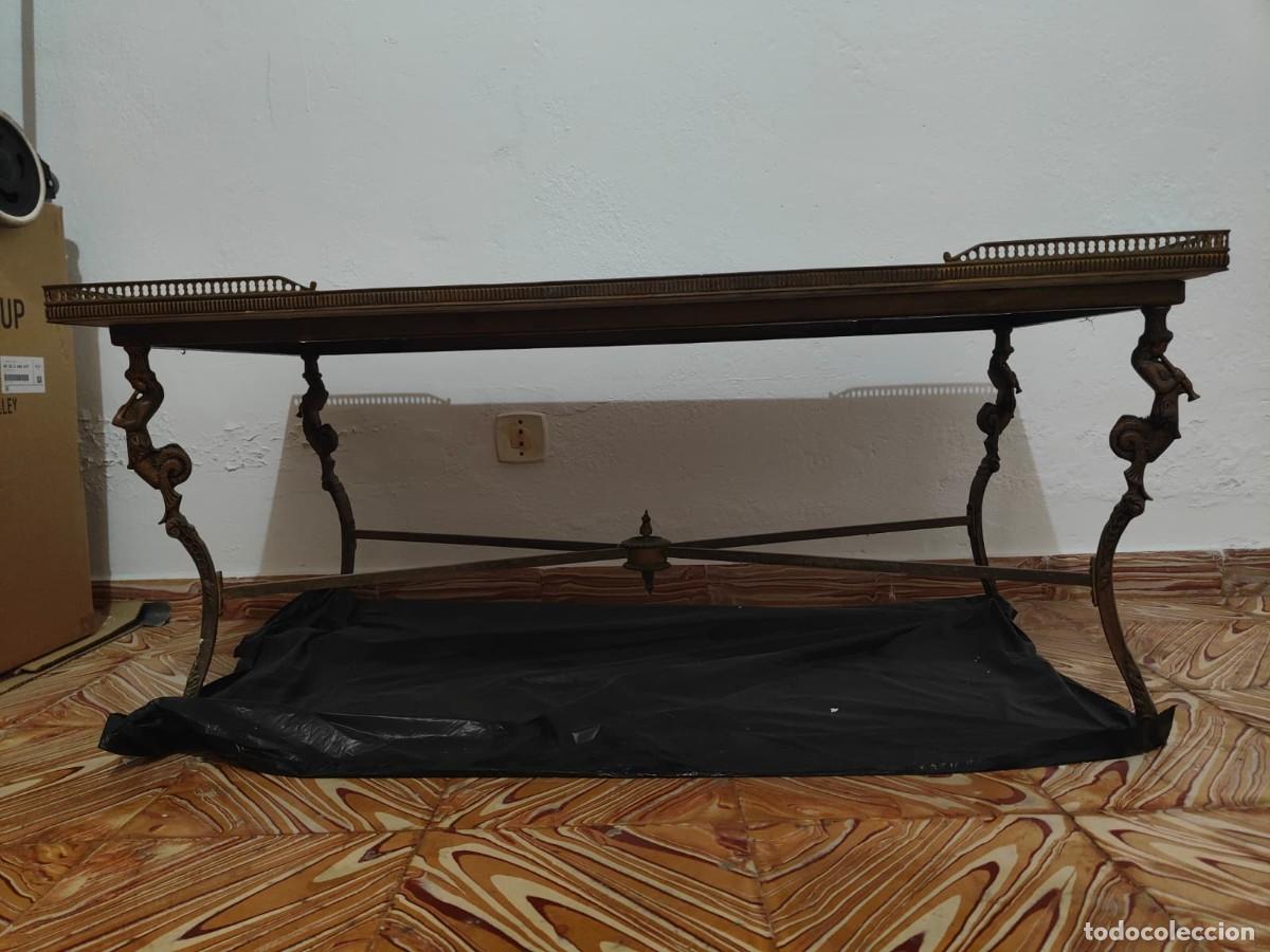 Antig&uuml;edades: Conjunto de l&aacute;mpara y mesa - Foto 6