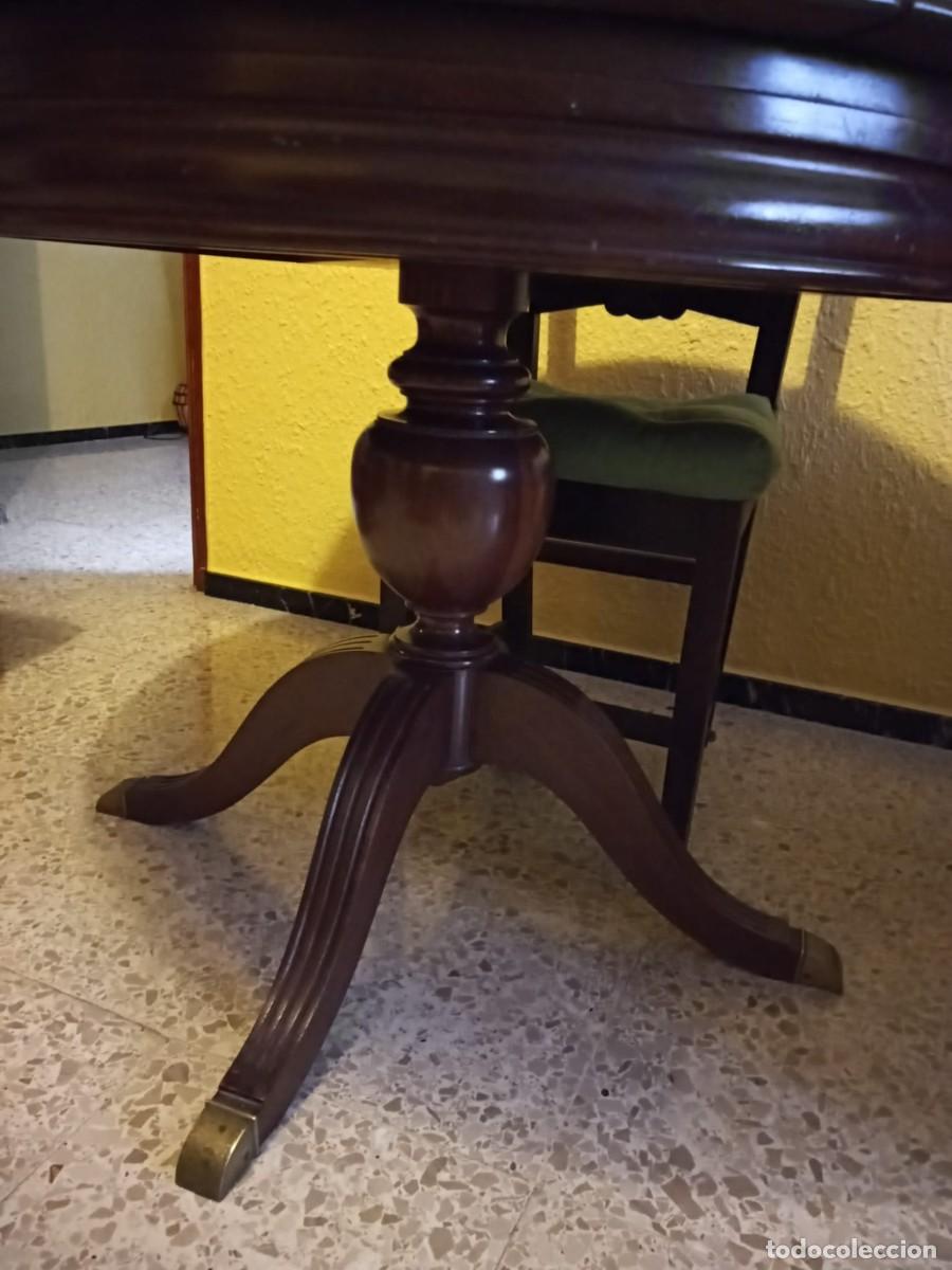Antig&uuml;edades: Mesa antigua de comedor extensible de madera - Foto 4