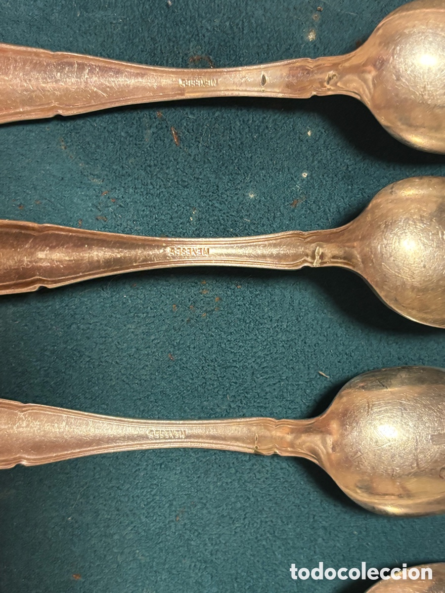 Antig&uuml;edades: 7 cubiertos plata de Meneses - Foto 4