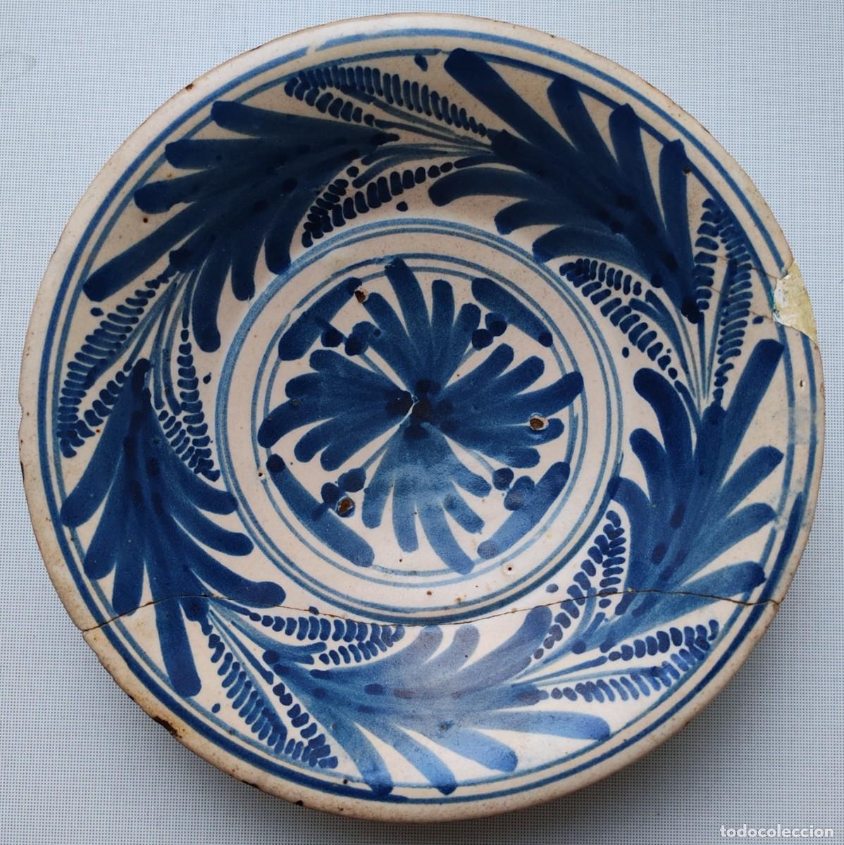 Antig&uuml;edades: Plato Talavera siglo XVII - XVIII