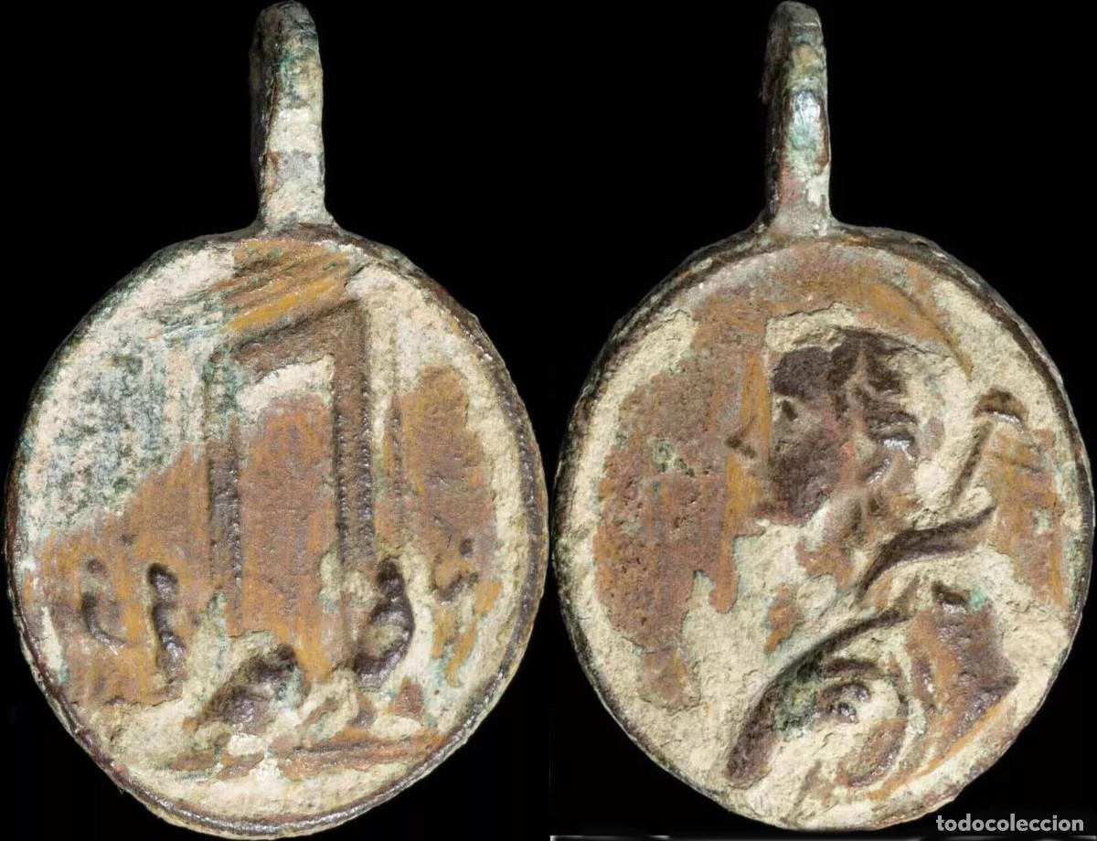Antiquit&auml;ten: Religious medal Roman Jubilee 1700, 25x16 mm