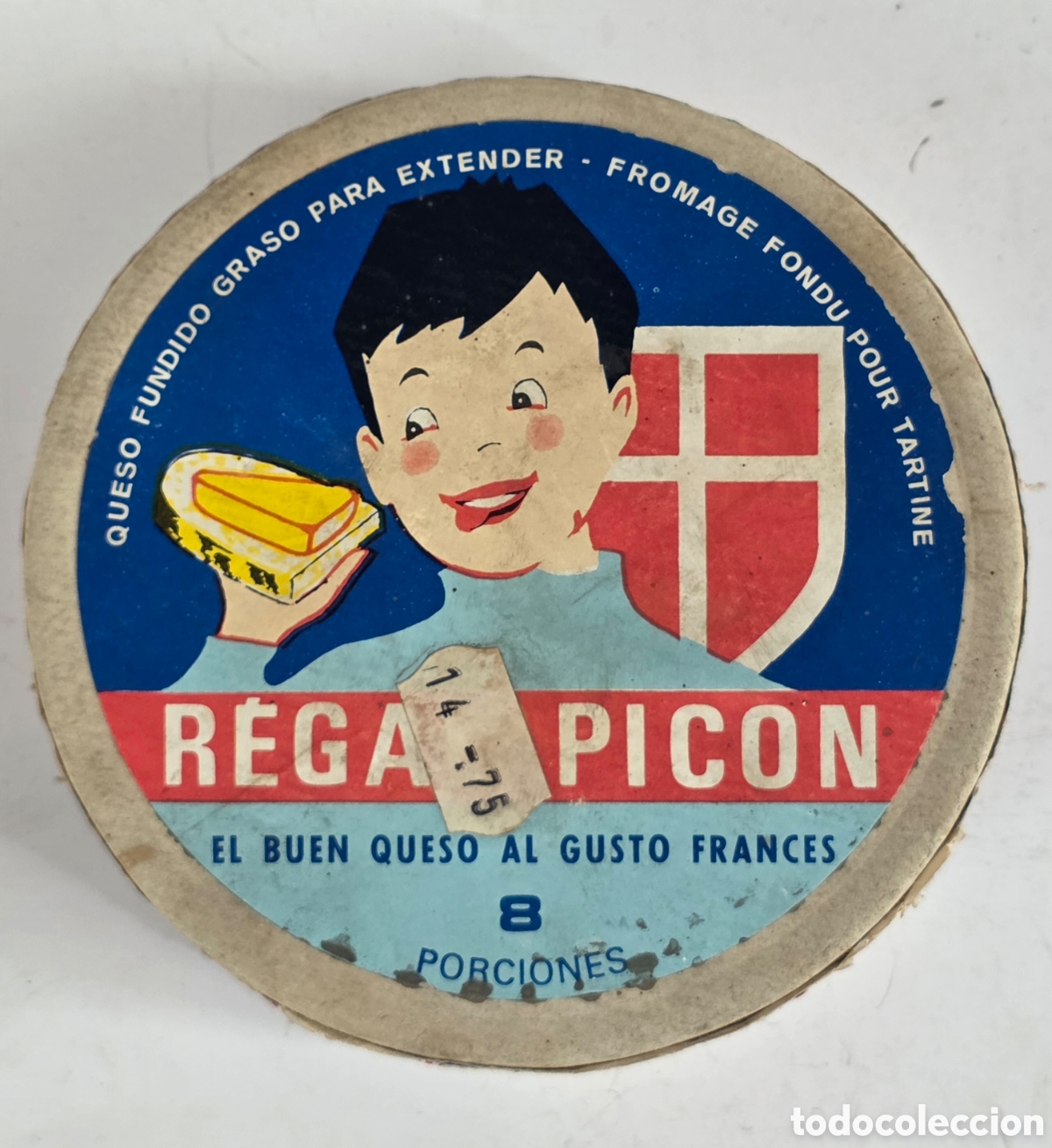 Antig&uuml;edades: Caja vac&iacute;a Quesitos R&eacute;gal Pic&oacute;n Queser&iacute;as Pic&oacute;n Molins de Rey Queso al gusto Franc&eacute;s