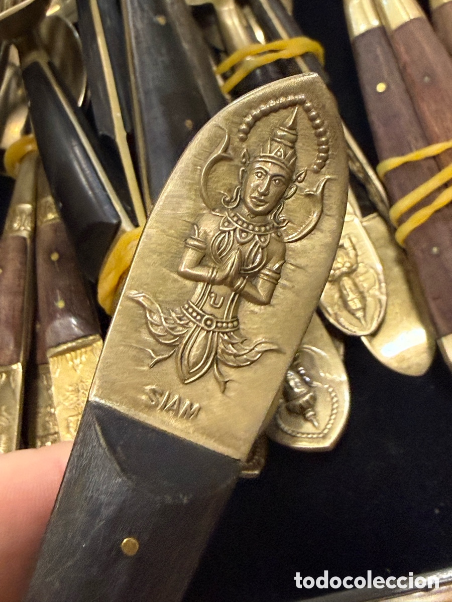 Antig&uuml;edades: Lote de cubiertos de Siam - Foto 6